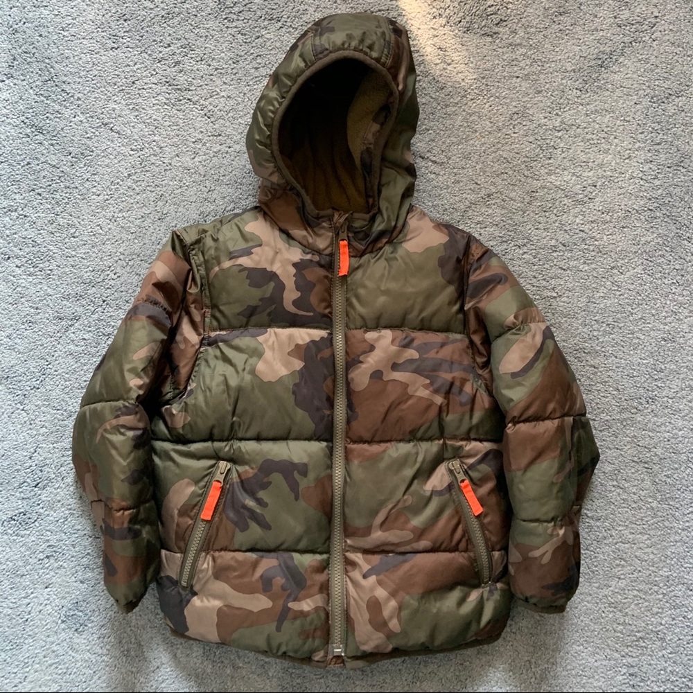 Old Navy camo heavy winter puffer coat xsmall